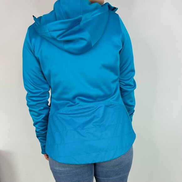 Nike Blue Therma-Fit Hooded Full Zip Up Jacket - Picture 4 of 8